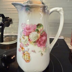 Altenburg China Chocolate Pot with cups and saucers